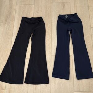 ATHLETA GIRL LEGGINGS FLARE (2) - black, and navy blue